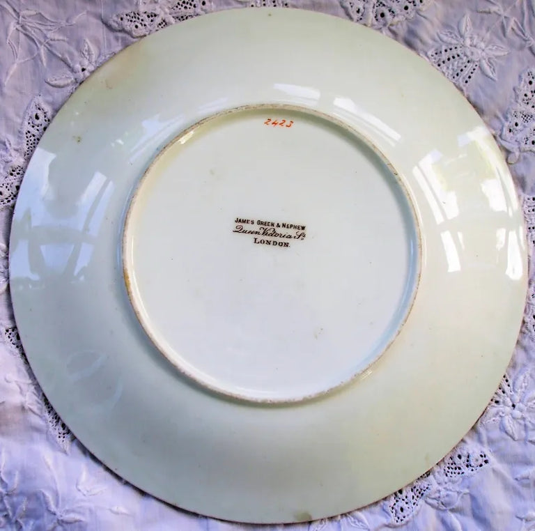 Antique Victorian Porcelain Botanical Dessert Service ~ Grainger, Worcester