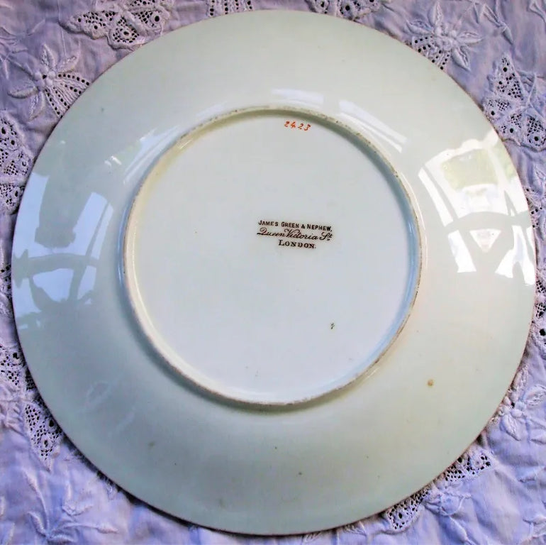 Antique Victorian Porcelain Botanical Dessert Service ~ Grainger, Worcester
