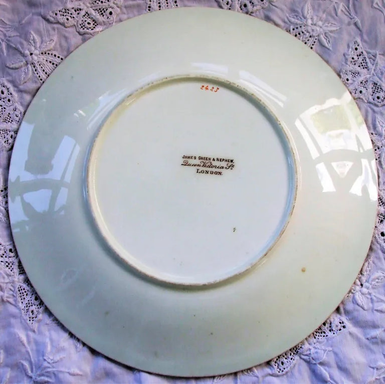 Antique Victorian Porcelain Botanical Dessert Service ~ Grainger, Worcester