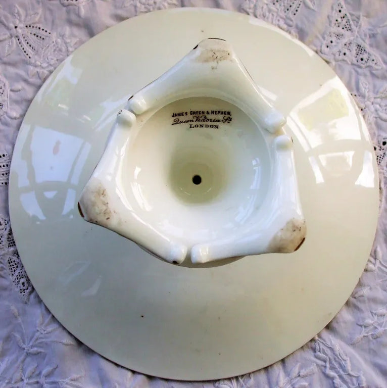 Antique Victorian Porcelain Botanical Dessert Service ~ Grainger, Worcester