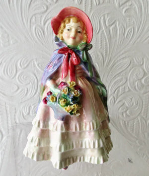 Vintage Royal Doulton Porcelain Figurine ~ "Granny's Shawl" ~ HN 1642 ~ Rare Colour