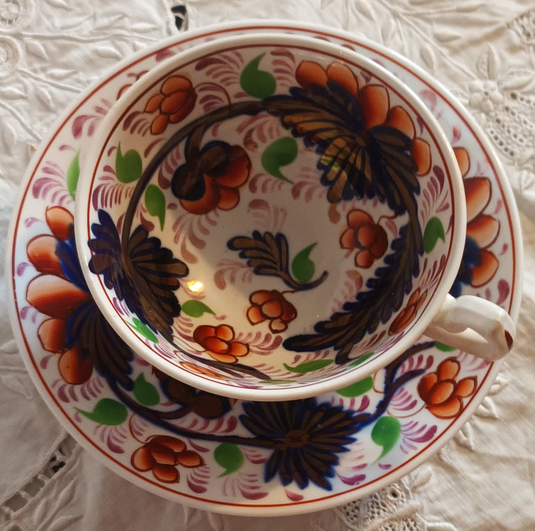 Grape Teacup and Saucer 1a