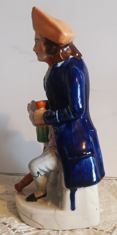 Antique Victorian Staffordshire Figure ~ 