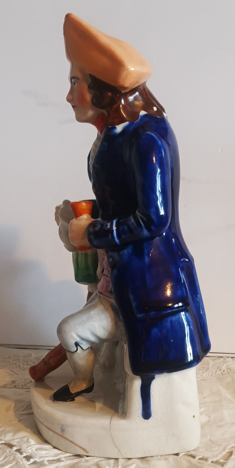 Antique Victorian Staffordshire Figure ~ 