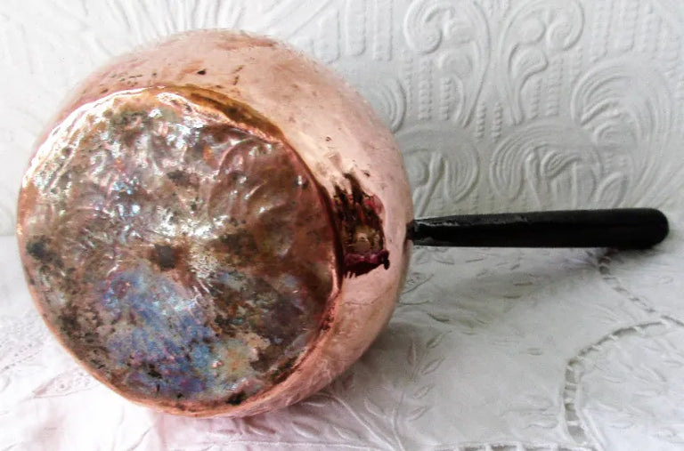 Antique English Victorian Copper Pint Saucepan ~ Griffiths Patent