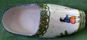 Antique "HB" Quimper French Faience Sabot