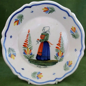 Antique HR Quimper French Faience Dish