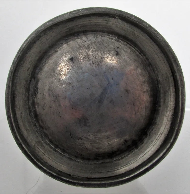 Antique English Georgian Pewter Half Gill Baluster Measure