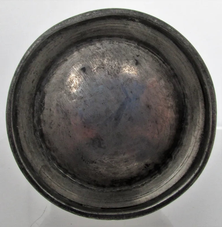 Antique English Georgian Pewter Half Gill Baluster Measure