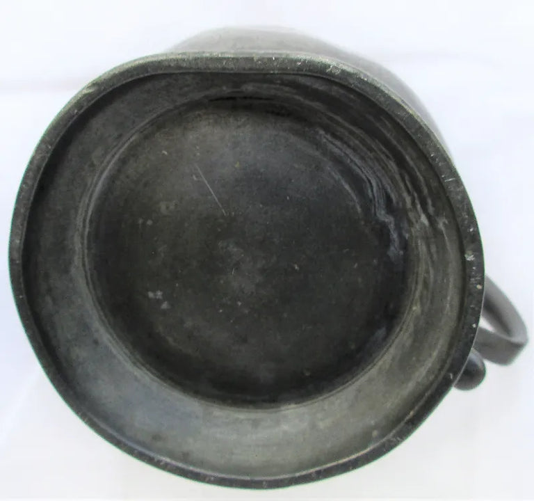 Antique English Georgian Pewter Half Pint Baluster Measure