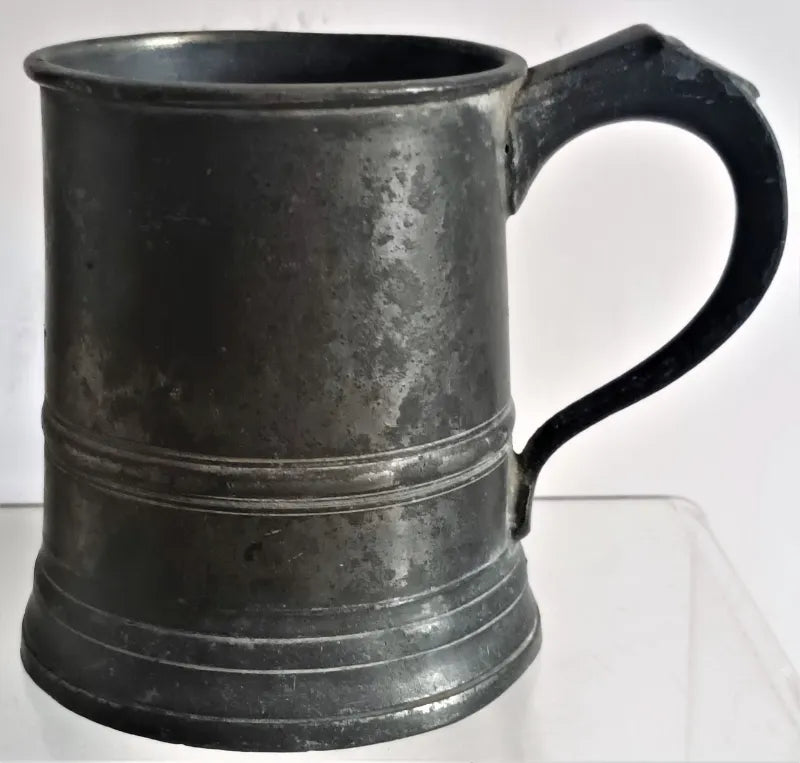 Antique English Pewter Half Pint Mug~ Gaskell & Chambers