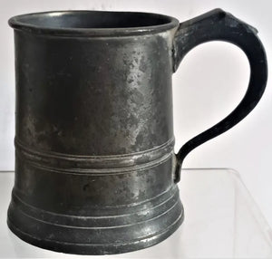 Antique English Pewter Half Pint Mug~ Gaskell & Chambers