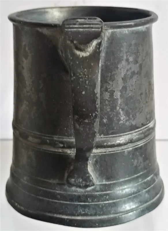 Antique English Pewter Half Pint Mug~ Gaskell & Chambers