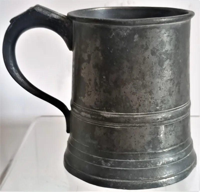 Antique English Pewter Half Pint Mug~ Gaskell & Chambers