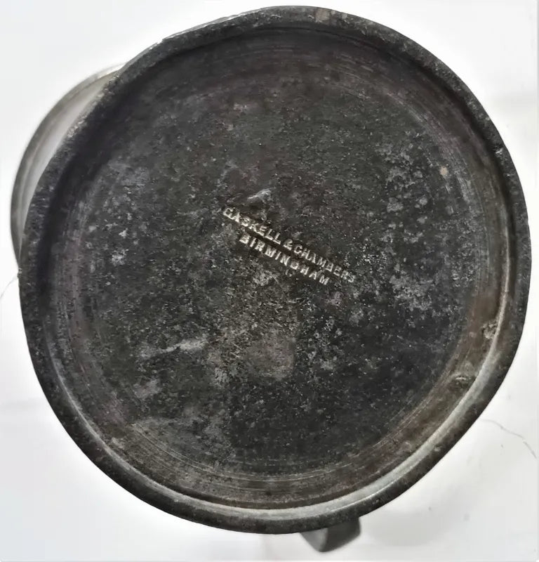 Antique English Pewter Half Pint Mug~ Gaskell & Chambers