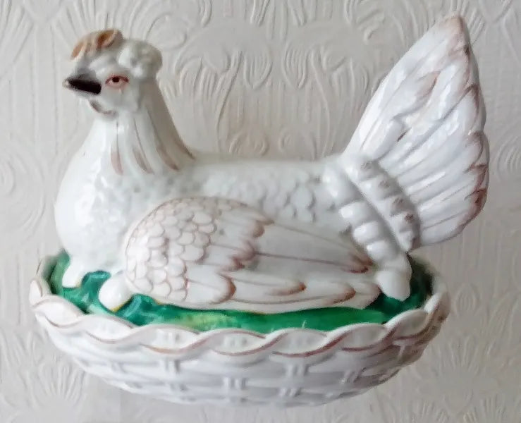 Hen On Nest Egg Basket