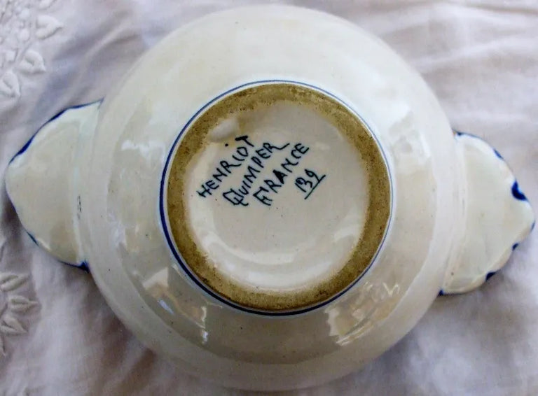 Vintage Henriot Quimper French Faience Ecuelle