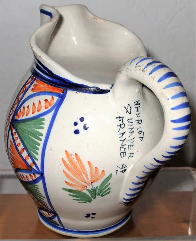 Vintage Henriot Quimper French Faience Jug