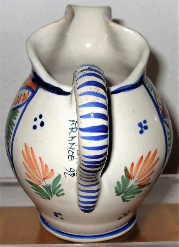 Vintage Henriot Quimper French Faience Jug