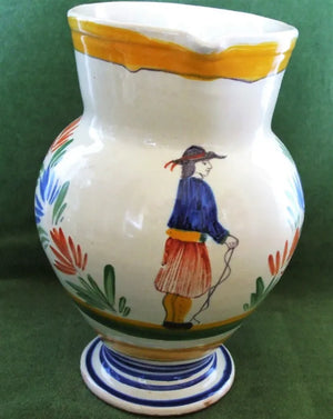 Vintage Henriot Quimper French Faience Jug