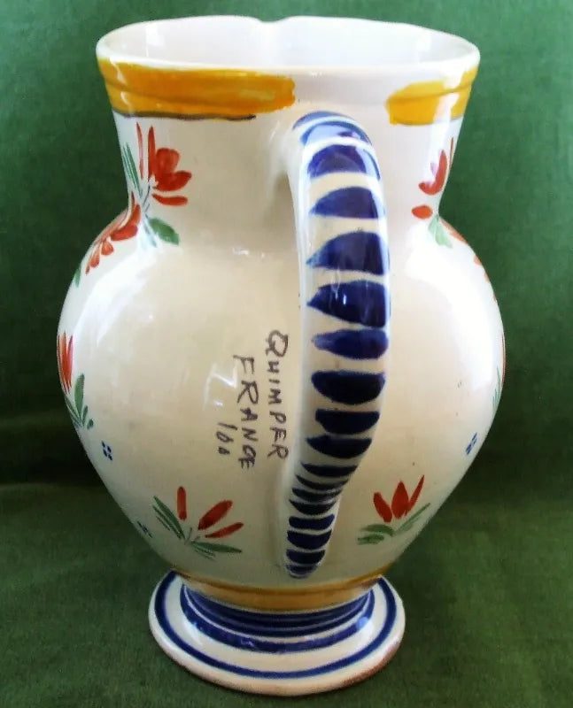 Vintage Henriot Quimper French Faience Jug