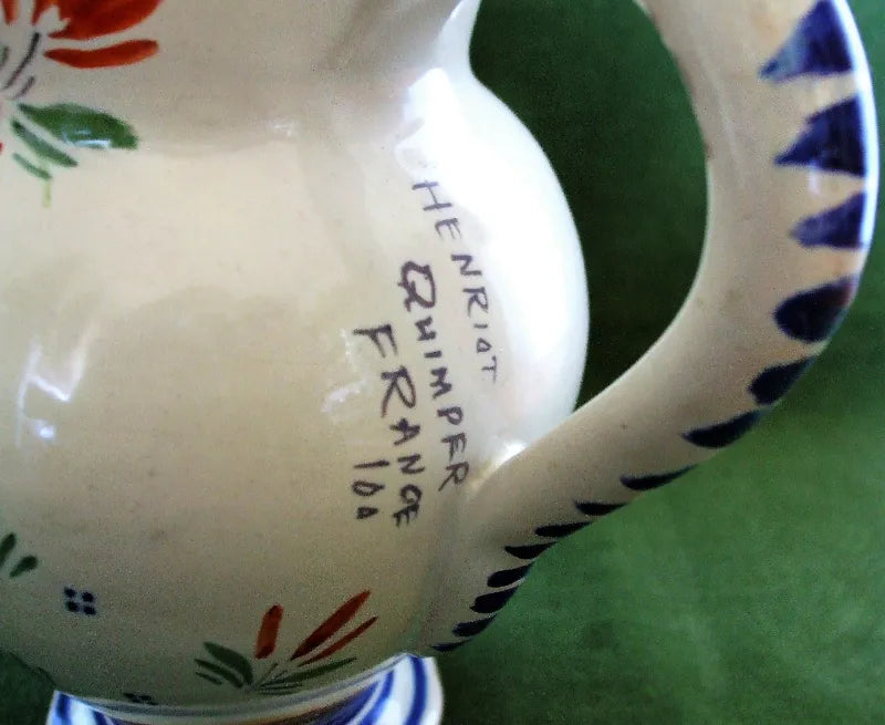Vintage Henriot Quimper French Faience Jug