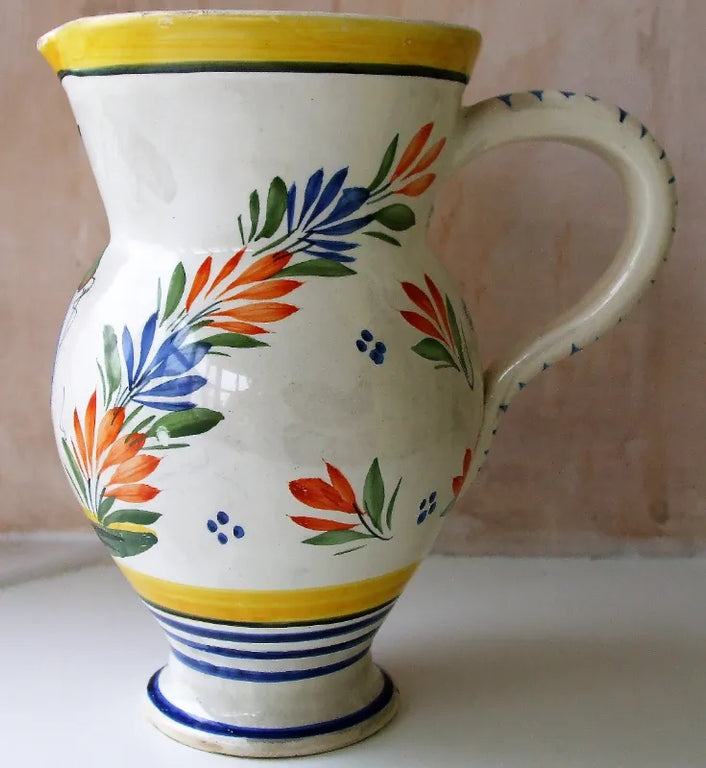 Vintage Henriot Quimper French Faience Jug