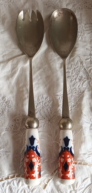 Hexagon Salad Servers 1a