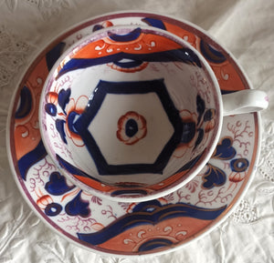 Hexagon Tea Cup and Saucer 1a