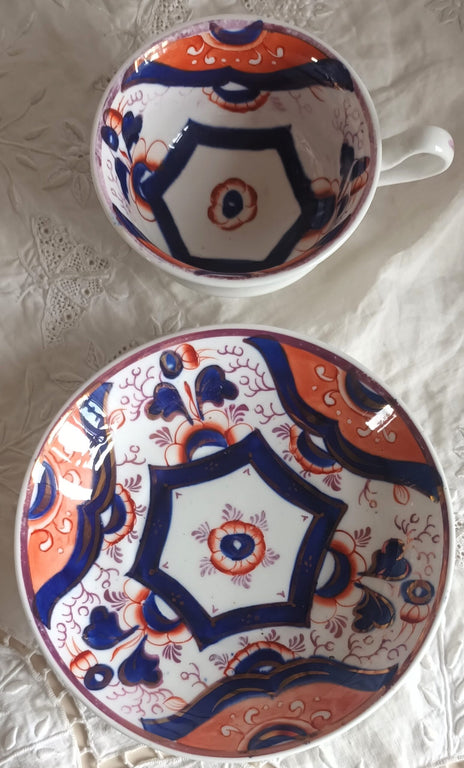 Hexagon Tea Cup and Saucer 2b