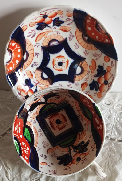 Antique Victorian Gaudy Welsh 