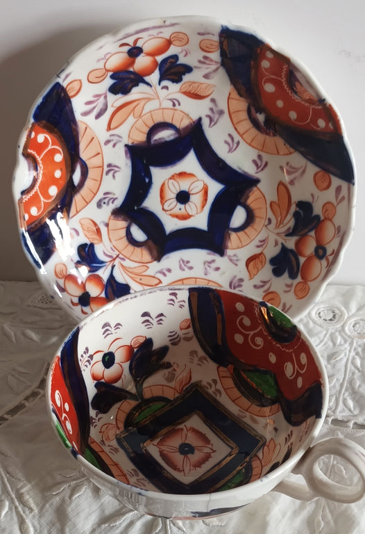 Antique Victorian Gaudy Welsh 