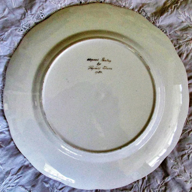 Porcelain Dished Cabinet Plate ~ 