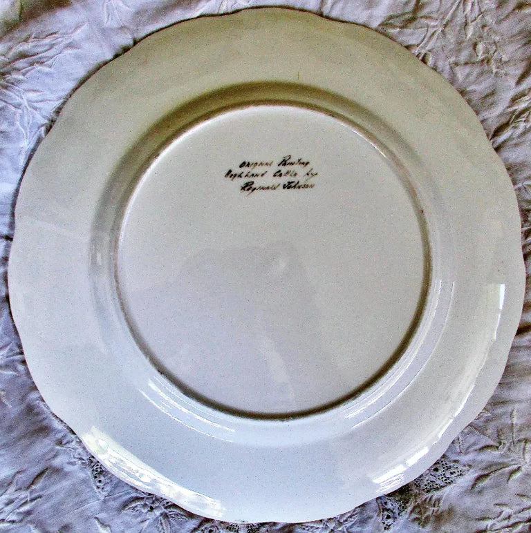 Porcelain Dished Cabinet Plate ~ 
