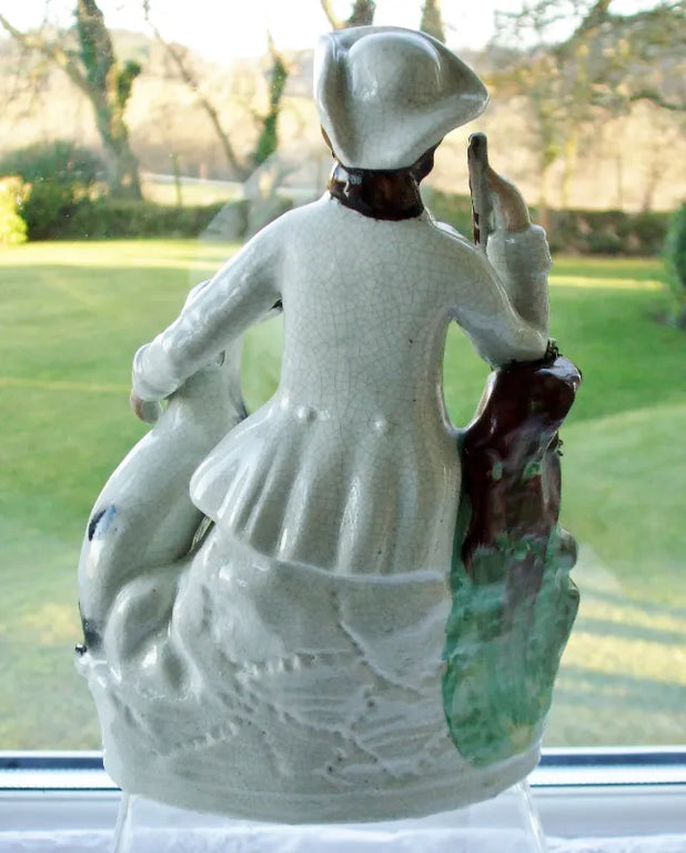 Antique Victorian Staffordshire Figure of a Hunter