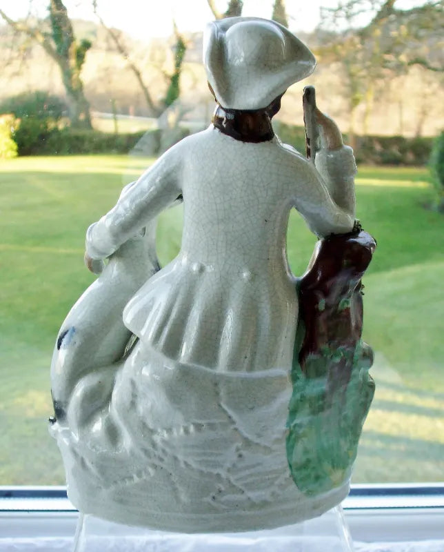 Antique Victorian Staffordshire Figure of a Hunter
