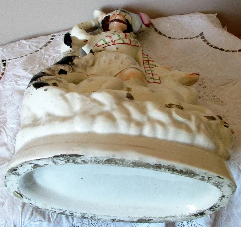 Antique Victorian Staffordshire Figure ~ 