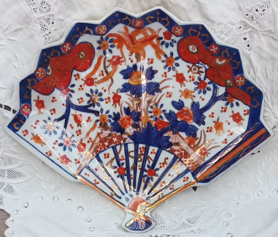 Imari Fan Dish 1a