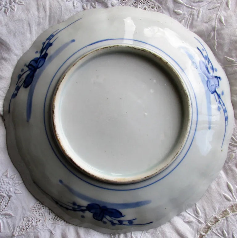 Antique Japanese Meiji Period Imari Lobed Dish