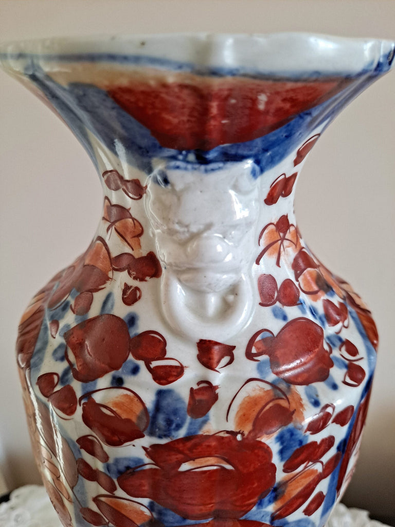Antique Japanese Meiji Period Imari Baluster Vase
