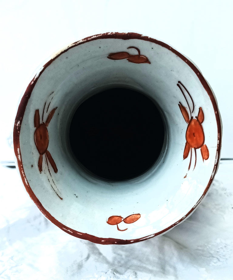 Antique Japanese Meiji Period Imari Baluster Vase