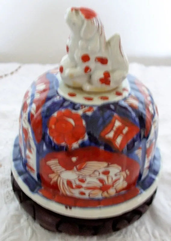 Antique Japanese Meiji Period Imari Porcelain Vase & Cover
