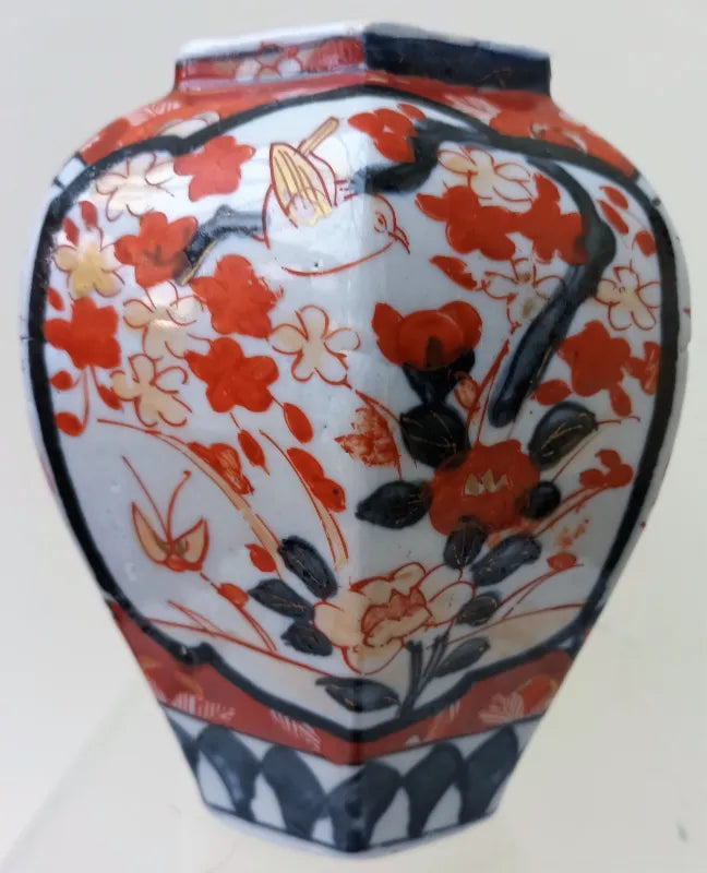 Antique Japanese Meiji Period Imari Porcelain Vase & Cover