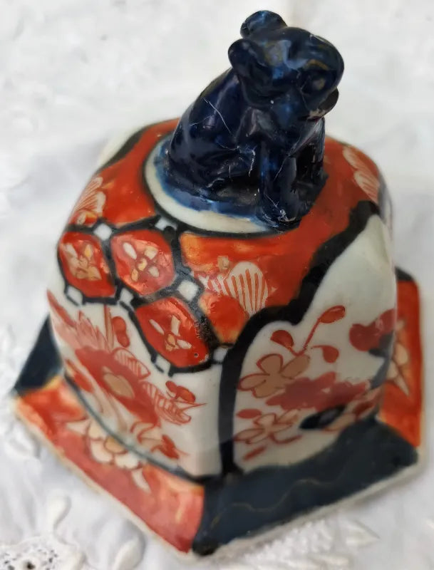 Antique Japanese Meiji Period Imari Porcelain Vase & Cover
