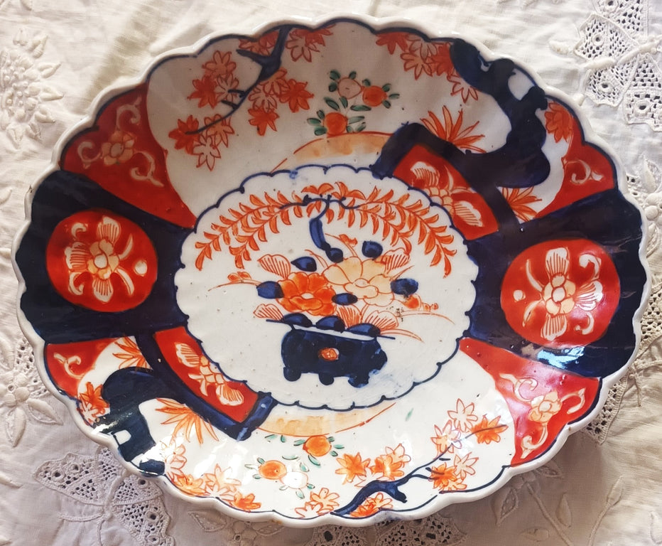 Antique Japanese Meiji Period Imari Dish