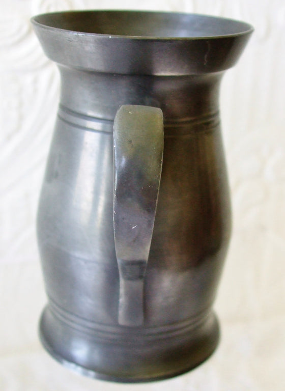 Antique Irish Georgian Pewter Gill Measure