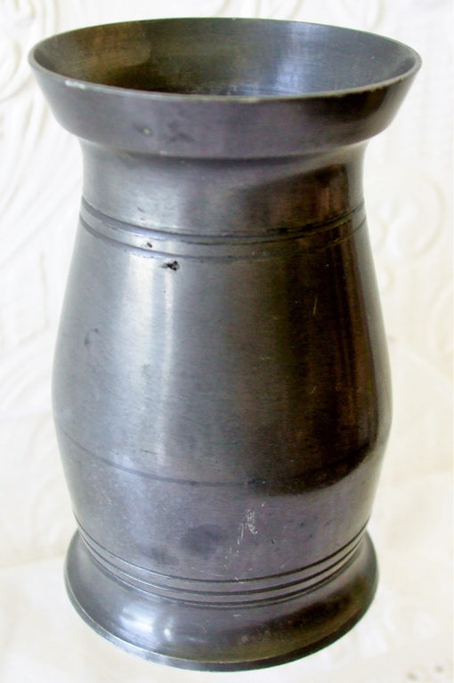 Irish Pewter Gill Measure 1d