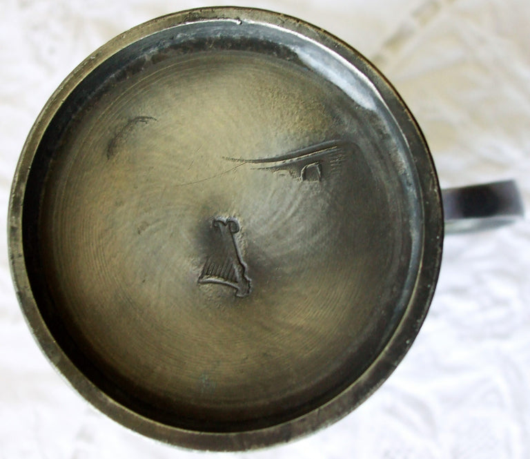 Antique Irish Georgian Pewter Gill Measure