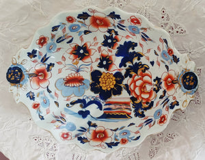 Antique Georgian "Japan" pattern Ironstone China Comport