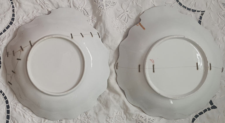 Pair of Restored { Stapled } Antique Georgian 